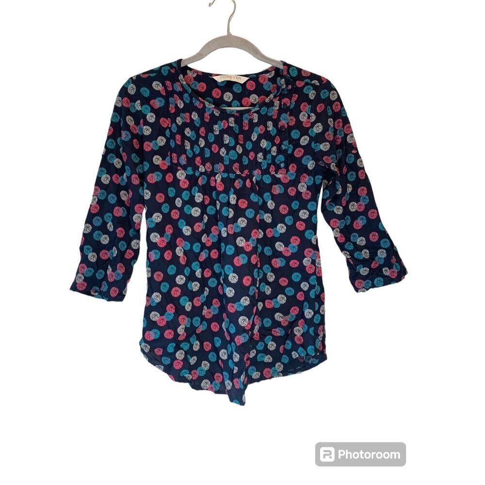 Forever Blouse 3/4 sleeves Size Small